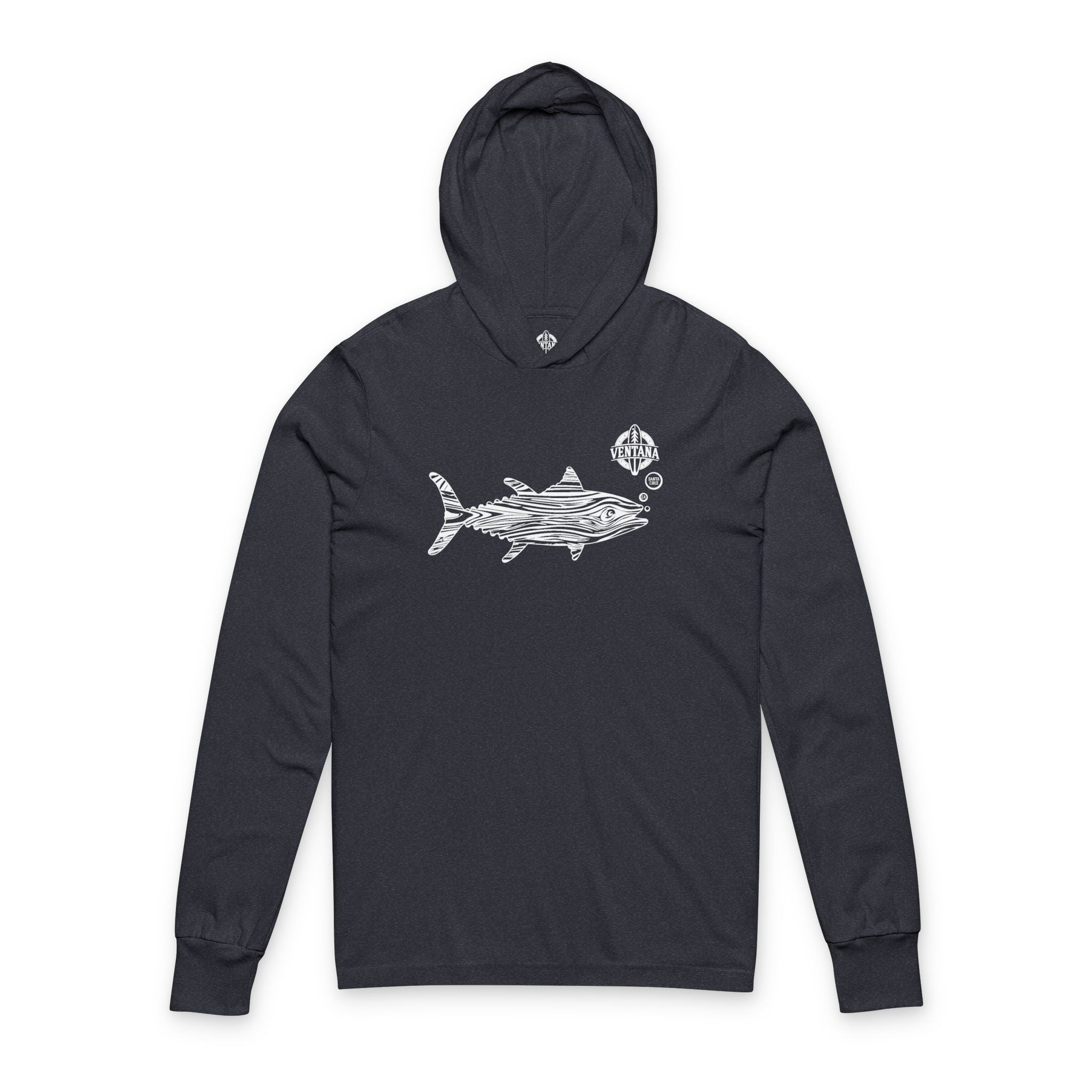 Ventana Wooden Tuna cotton hooded long sleeve t-shirt image 1
