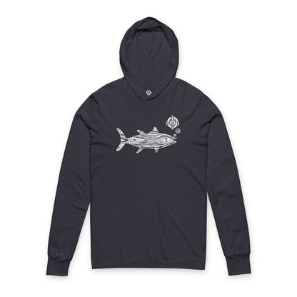 Ventana Wooden Tuna cotton hooded long sleeve t-shirt image 1