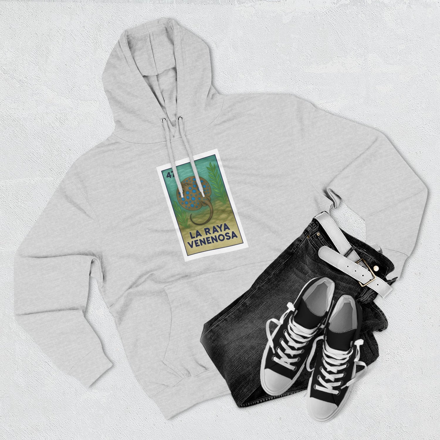 Stingray Lotería fleece hoodie image 18
