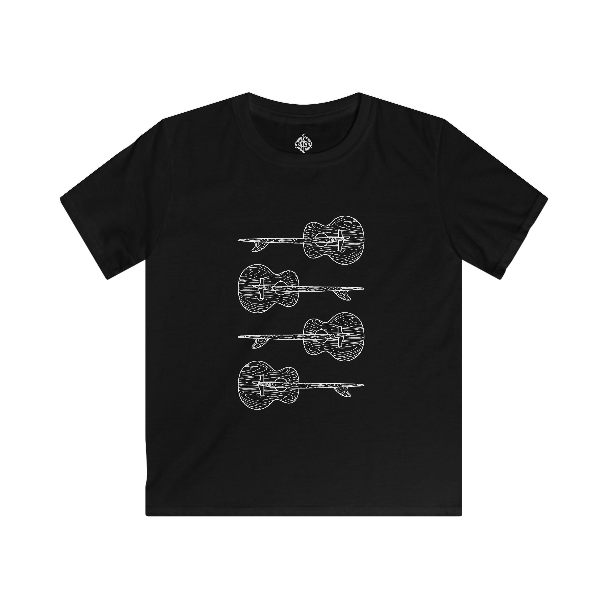 Ventana Santa Cruz Guitar Collab cotton t-shirt image 3