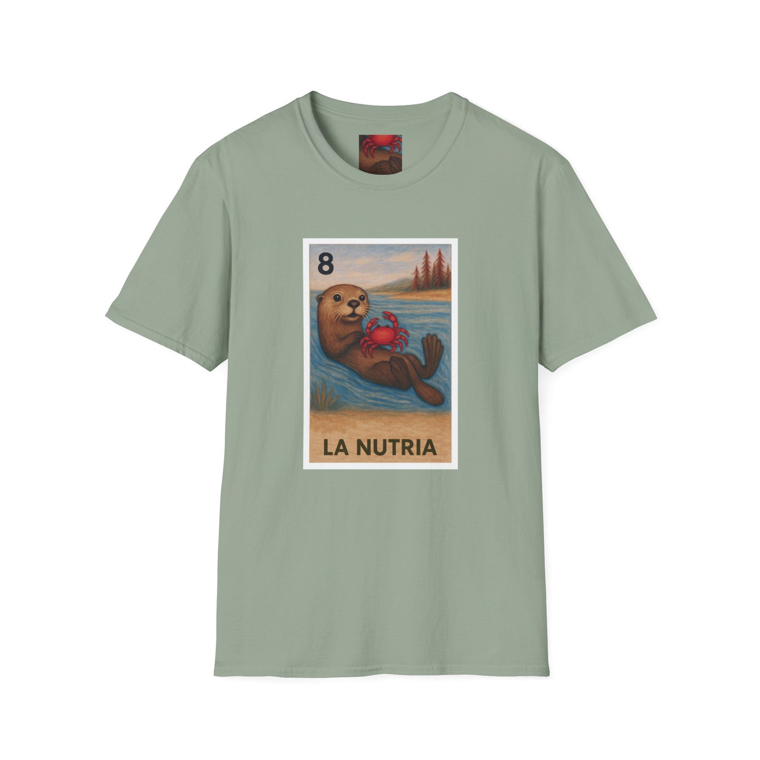 Sea Otter Lotería cotton t-shirt image 8
