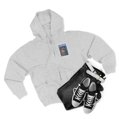 Seal Lotería zip fleece hoodie image 8