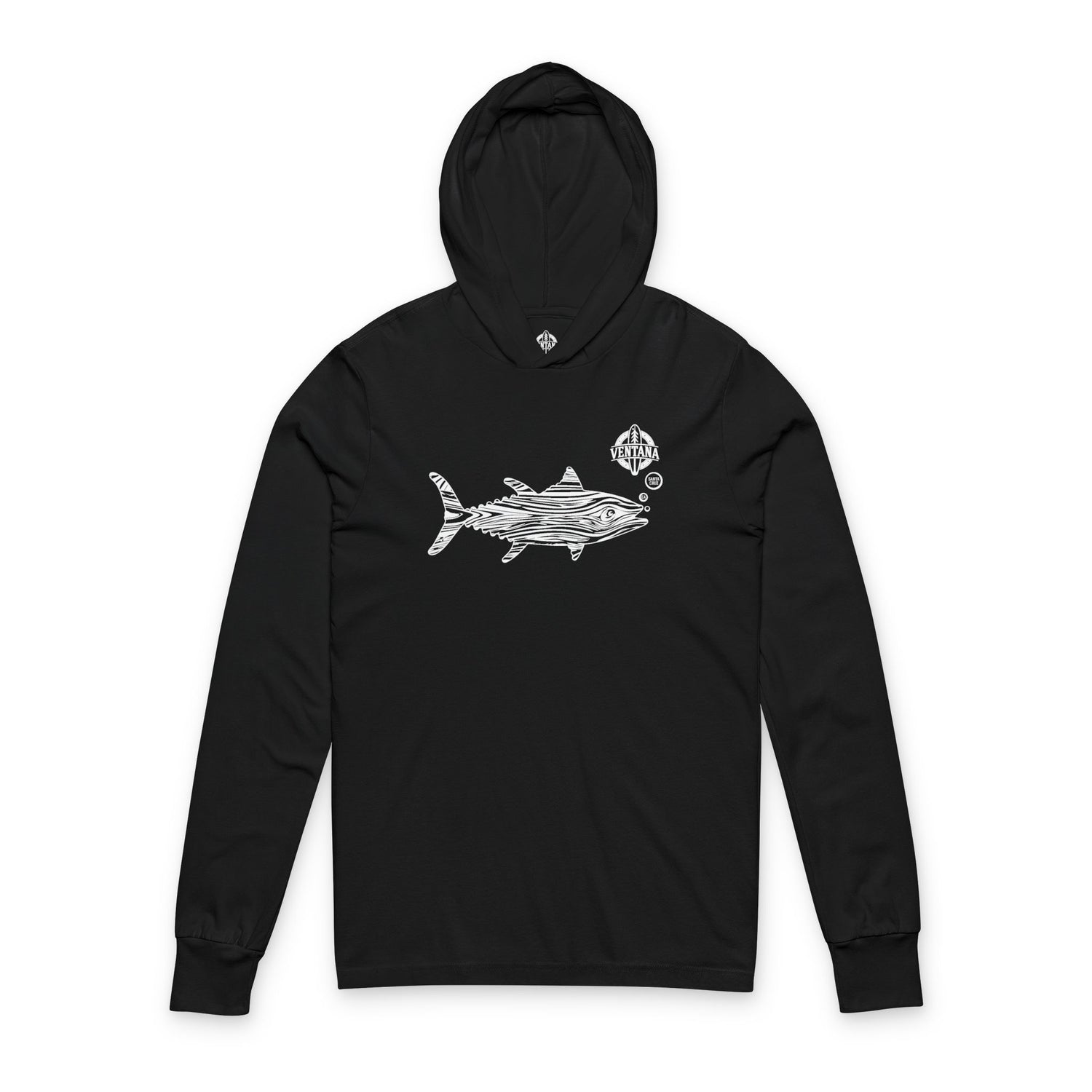 Ventana Wooden Tuna cotton hooded long sleeve t-shirt image 4