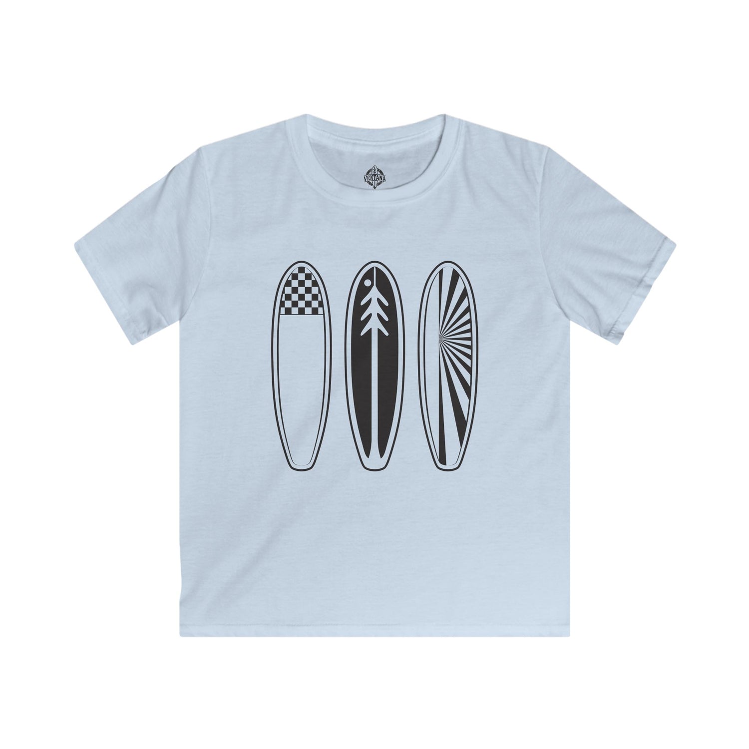 Ventana Three Board kids soft style t-shirt image 2