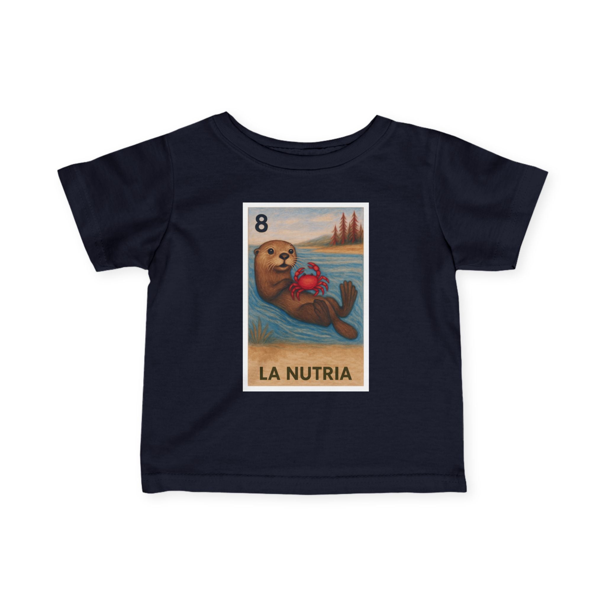 Sea Otter Lotería infant cotton t-shirt image 13