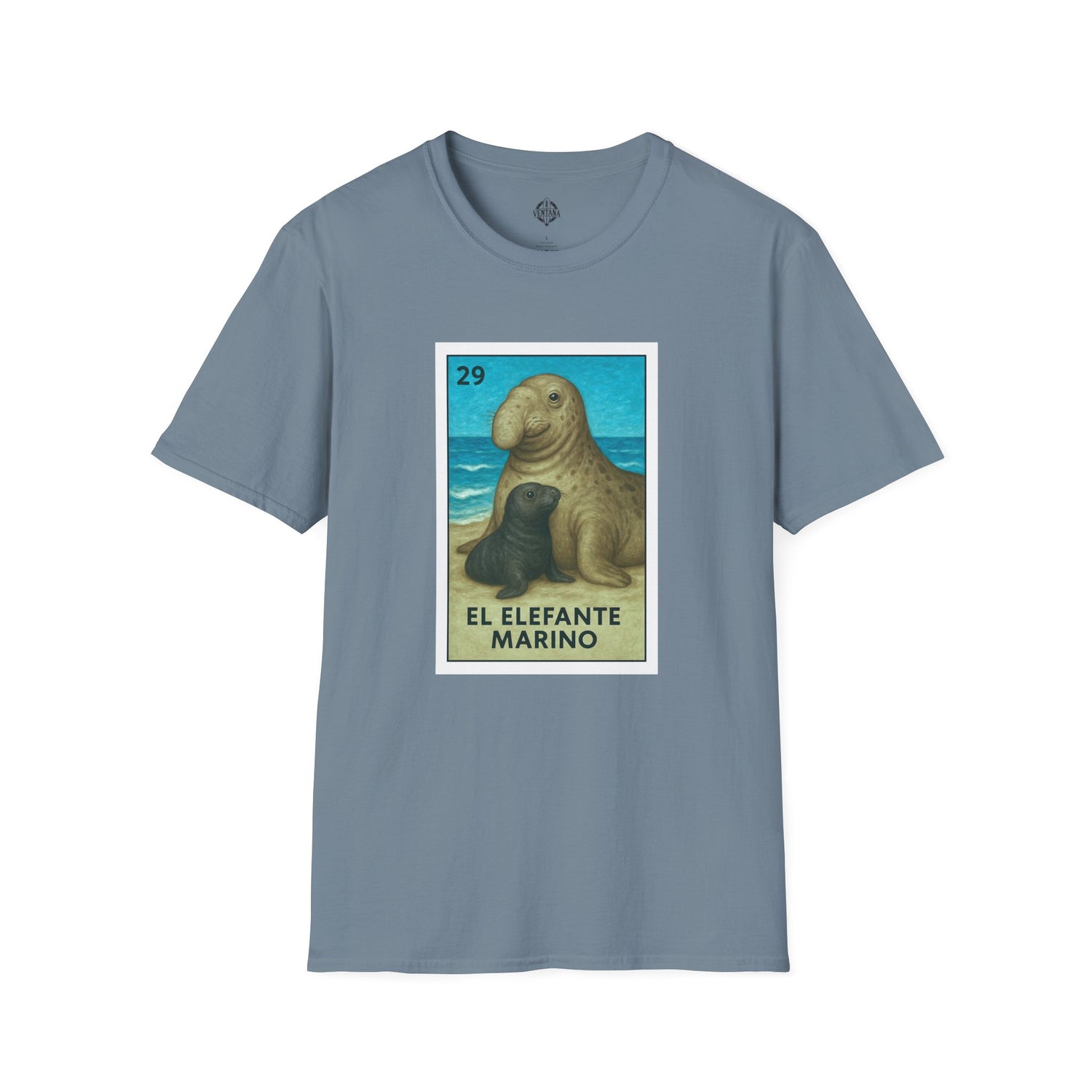 Elephant Seal Lotería cotton t-shirt image 11