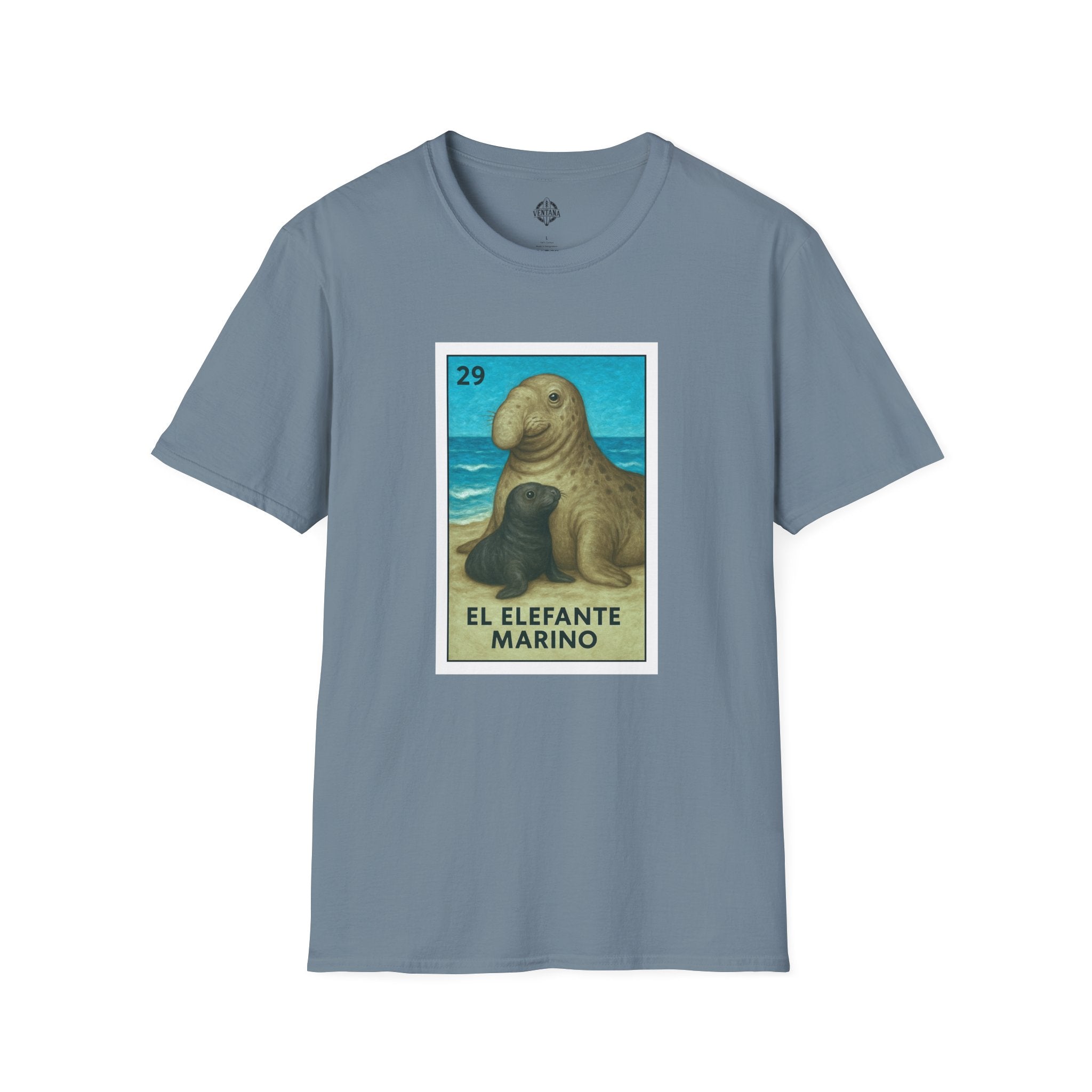 Elephant Seal Lotería cotton t-shirt image 11