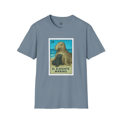 Elephant Seal Lotería cotton t-shirt image 11