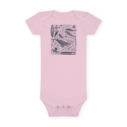 Ventana Marine Life by Lili Arnold baby cotton onesie image 2