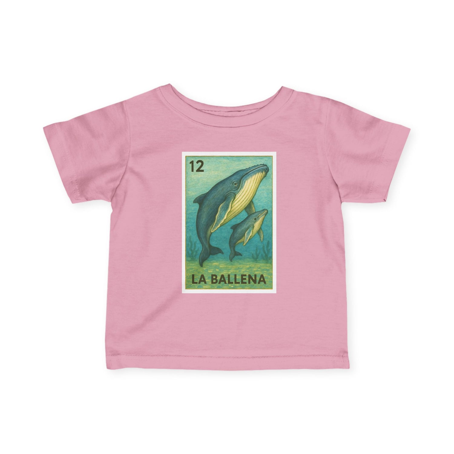 Whale Lotería infant cotton t-shirt image 2