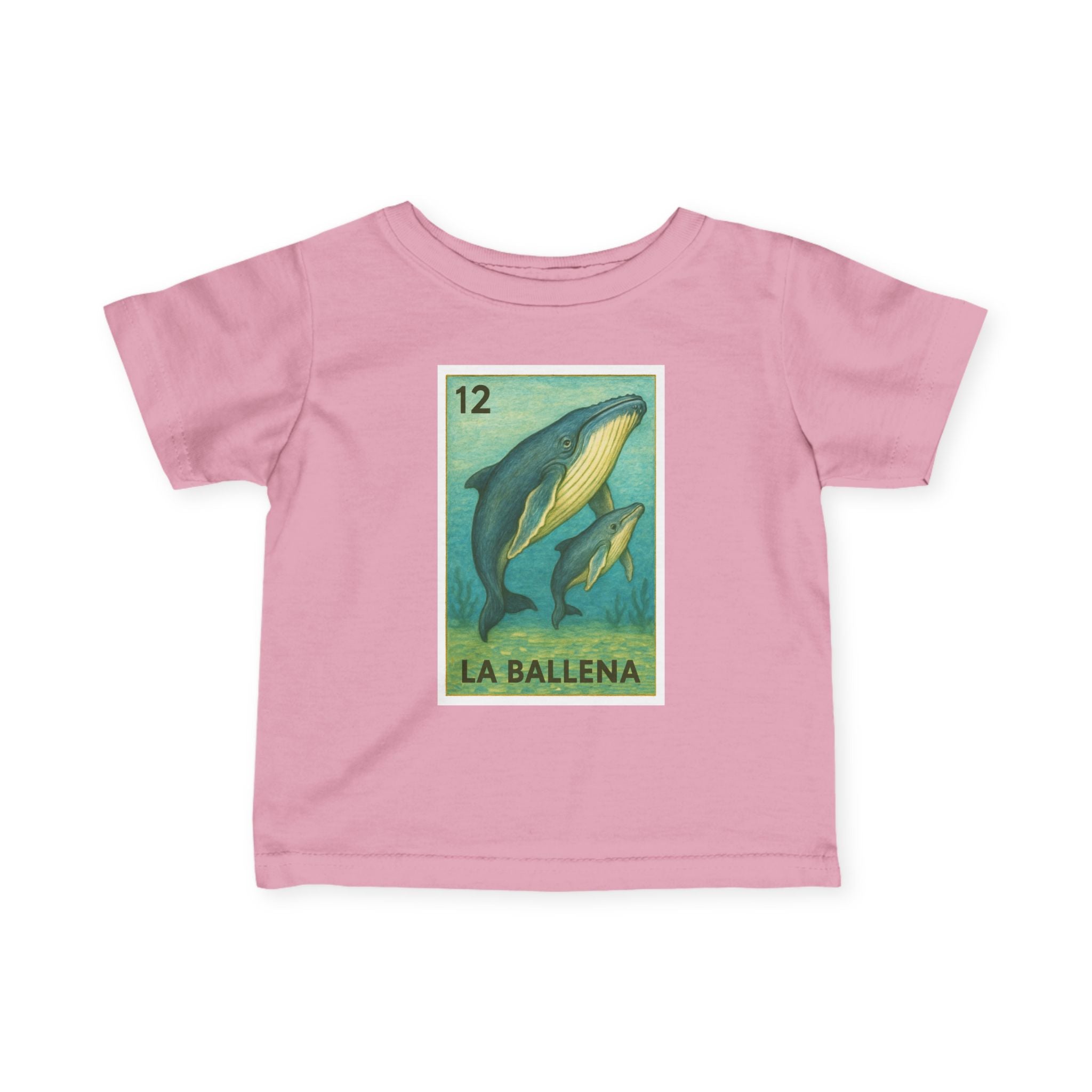Whale Lotería infant cotton t-shirt image 2