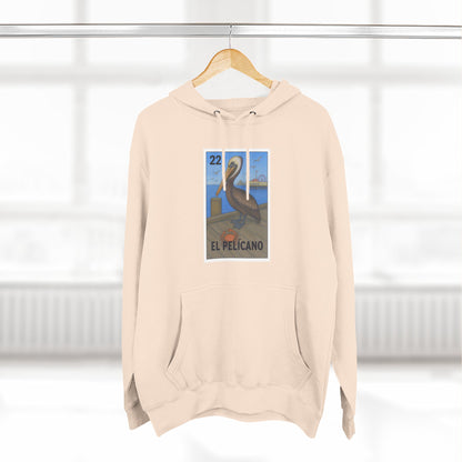 Pelican Lotería Fleece Hoodie (El Pelícano)