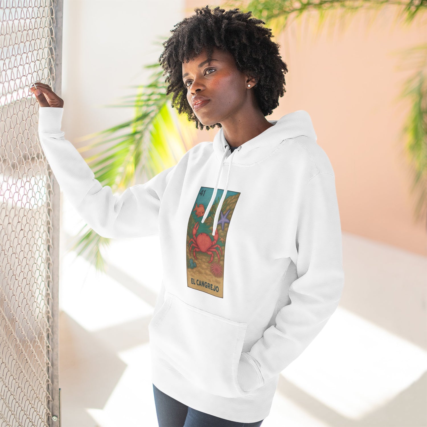 Crab Lotería fleece hoodie image 15