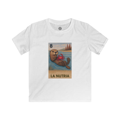 Sea Otter Lotería kids soft style t-shirt image 4