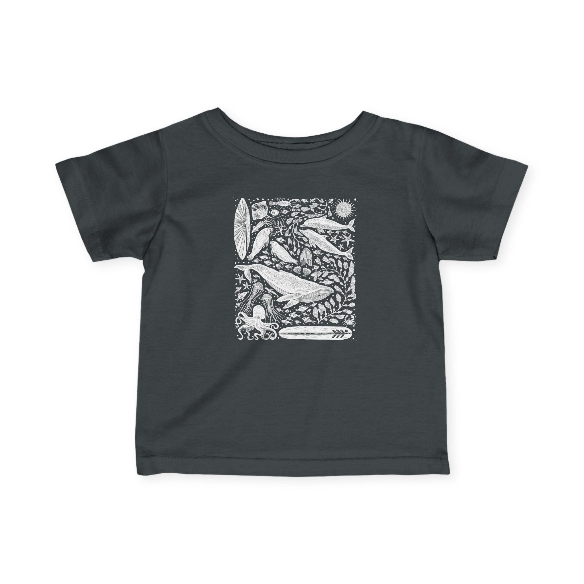 Ventana Marine Life by Lili Arnold infant cotton t-shirt image 12