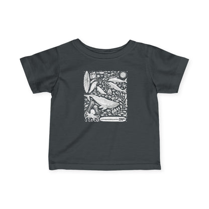 Ventana Marine Life by Lili Arnold infant cotton t-shirt image 12