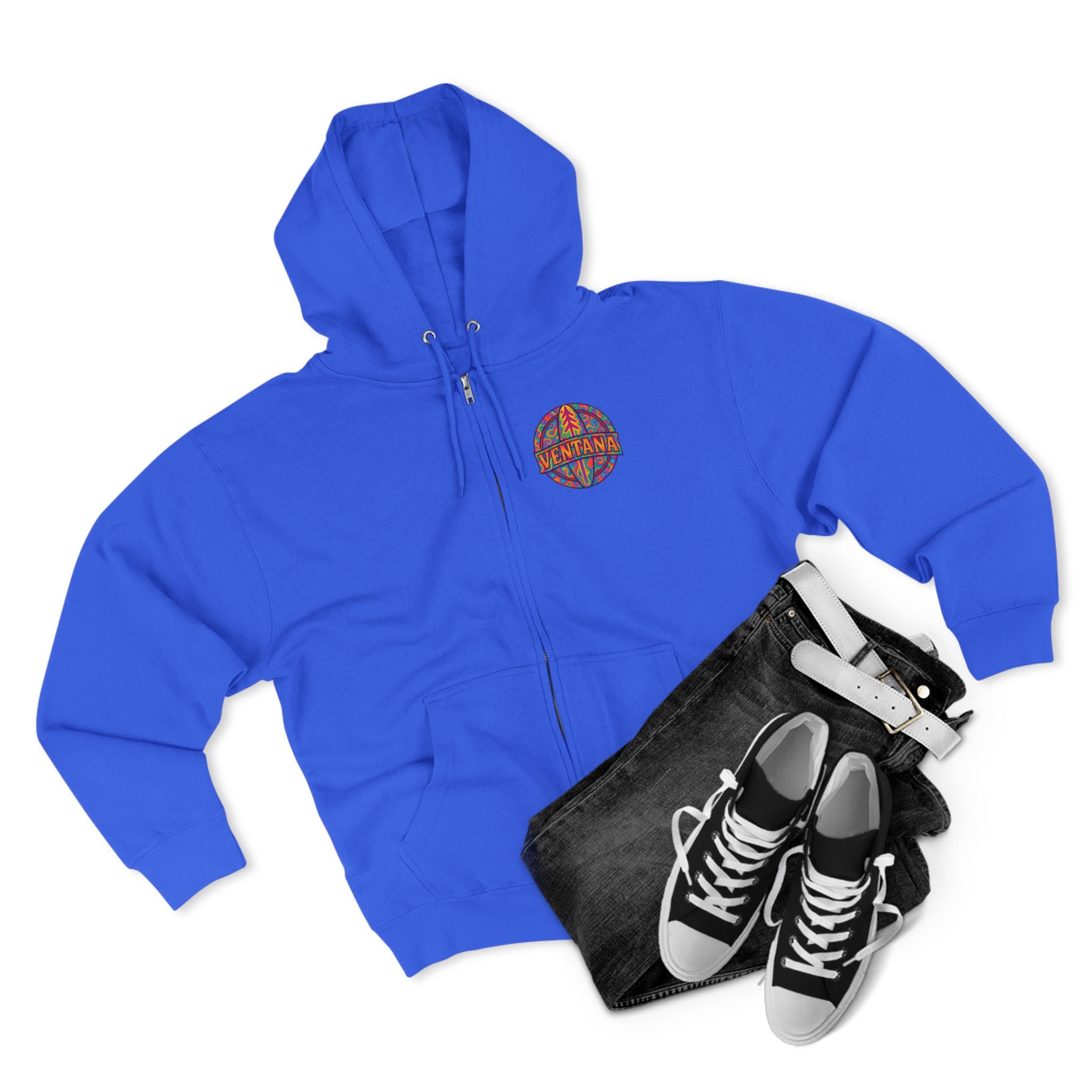 Ventana Psychedelic Treefish Logo Zip Hoodie