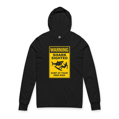 Shark Sighted cotton hooded long sleeve t-shirt image 4