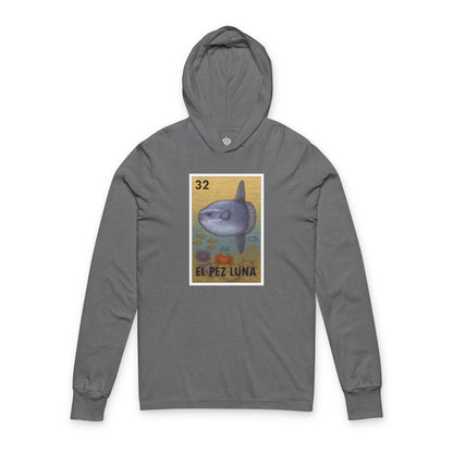 Sunfish Lotería cotton hooded long sleeve t-shirt image 2