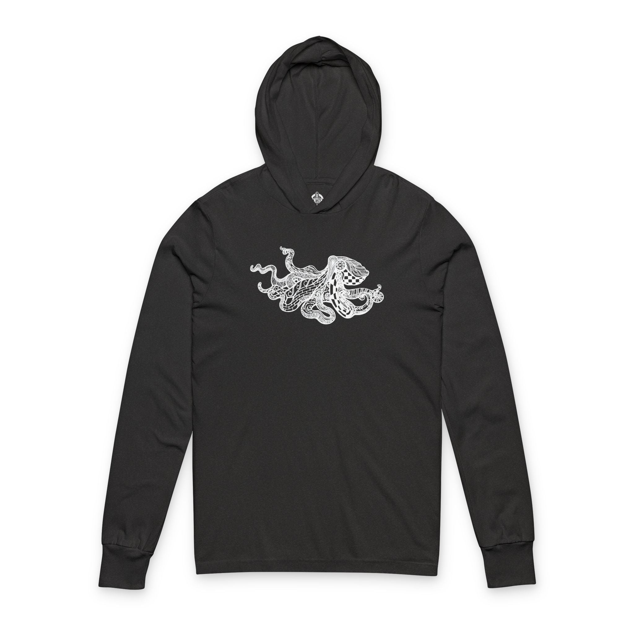 Ventangle Octopus cotton hooded long sleeve t-shirt image 5