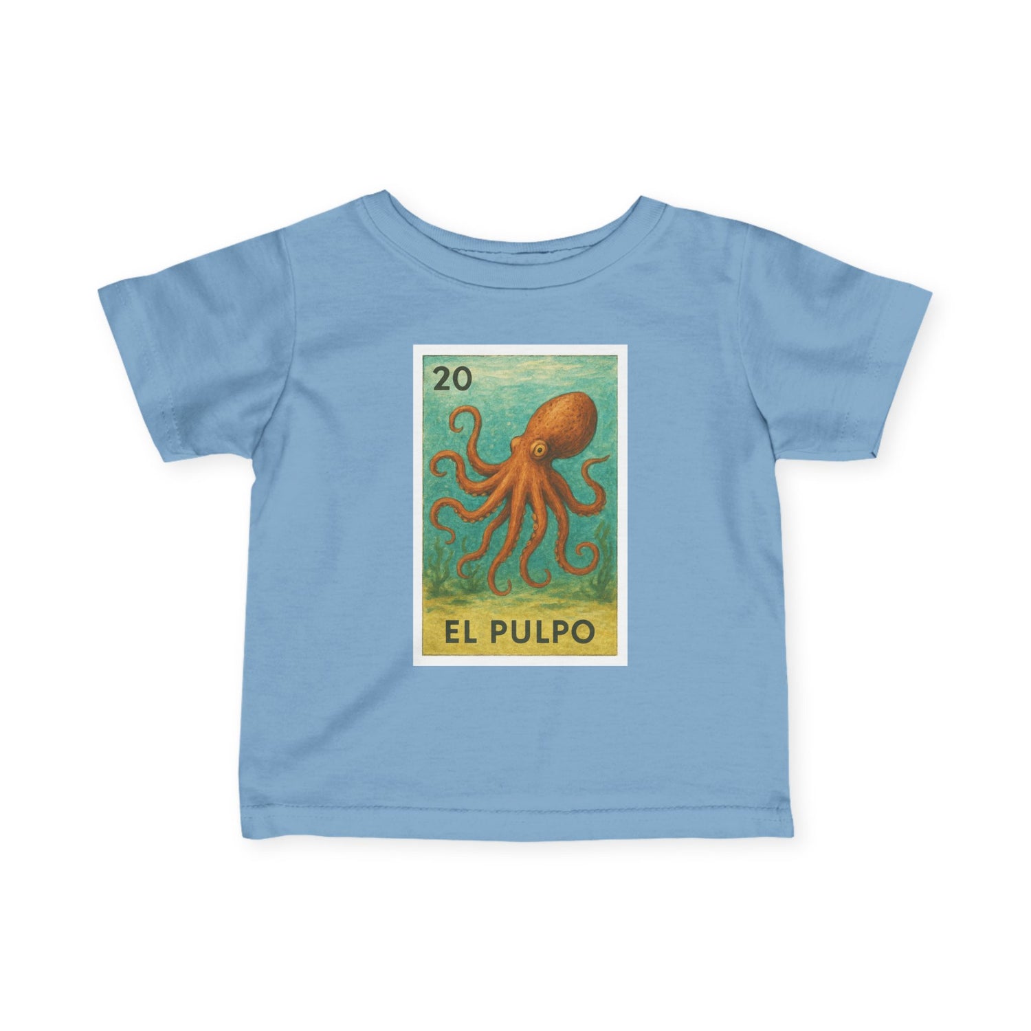 Octopus Lotería - Infant 100% Cotton T-Shirt (El Pulpo)