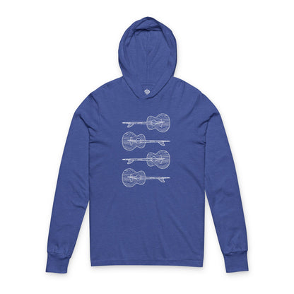 Ventana Santa Cruz Guitar Collab cotton hooded long sleeve t-shirt image 6