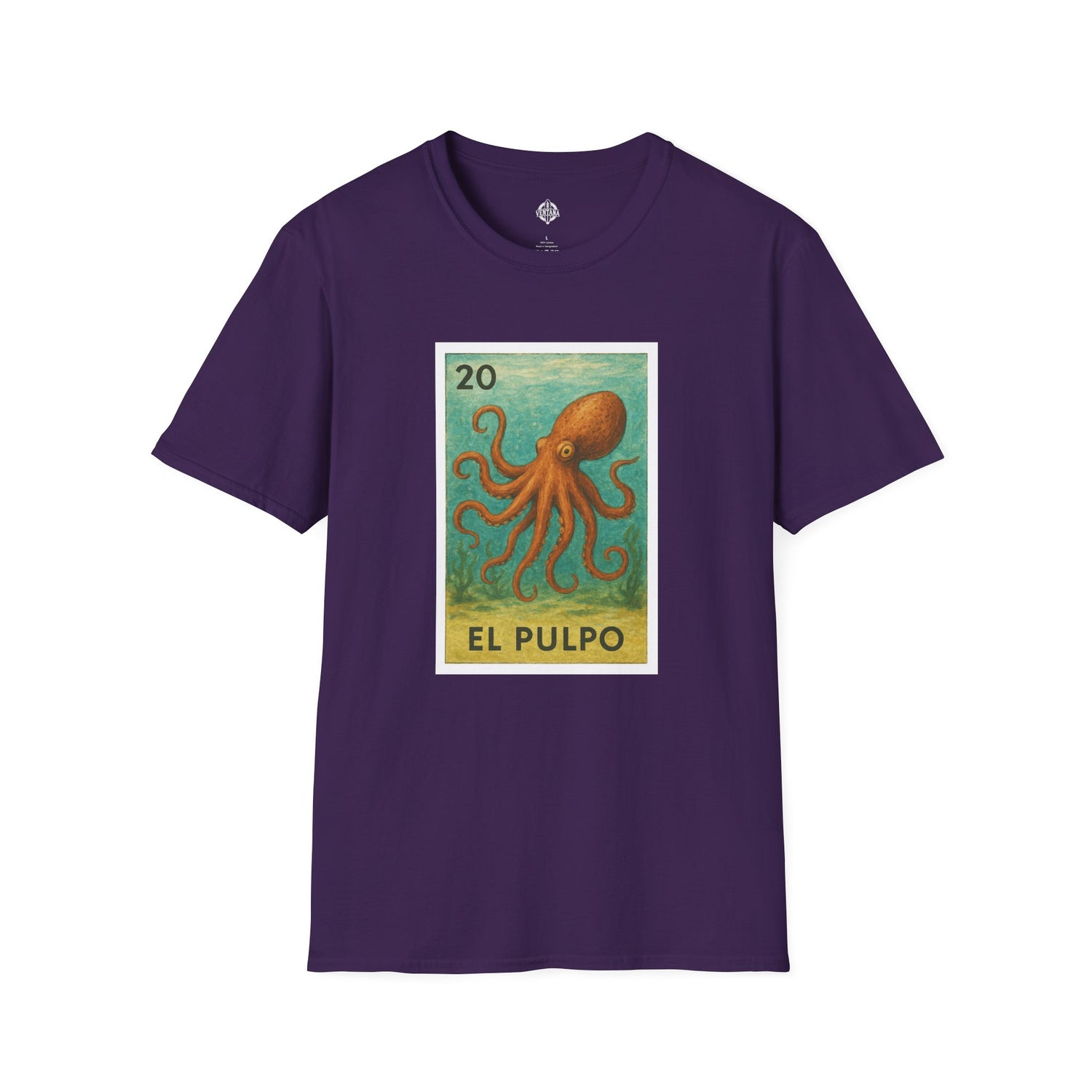 Octopus Lotería cotton t-shirt image 14