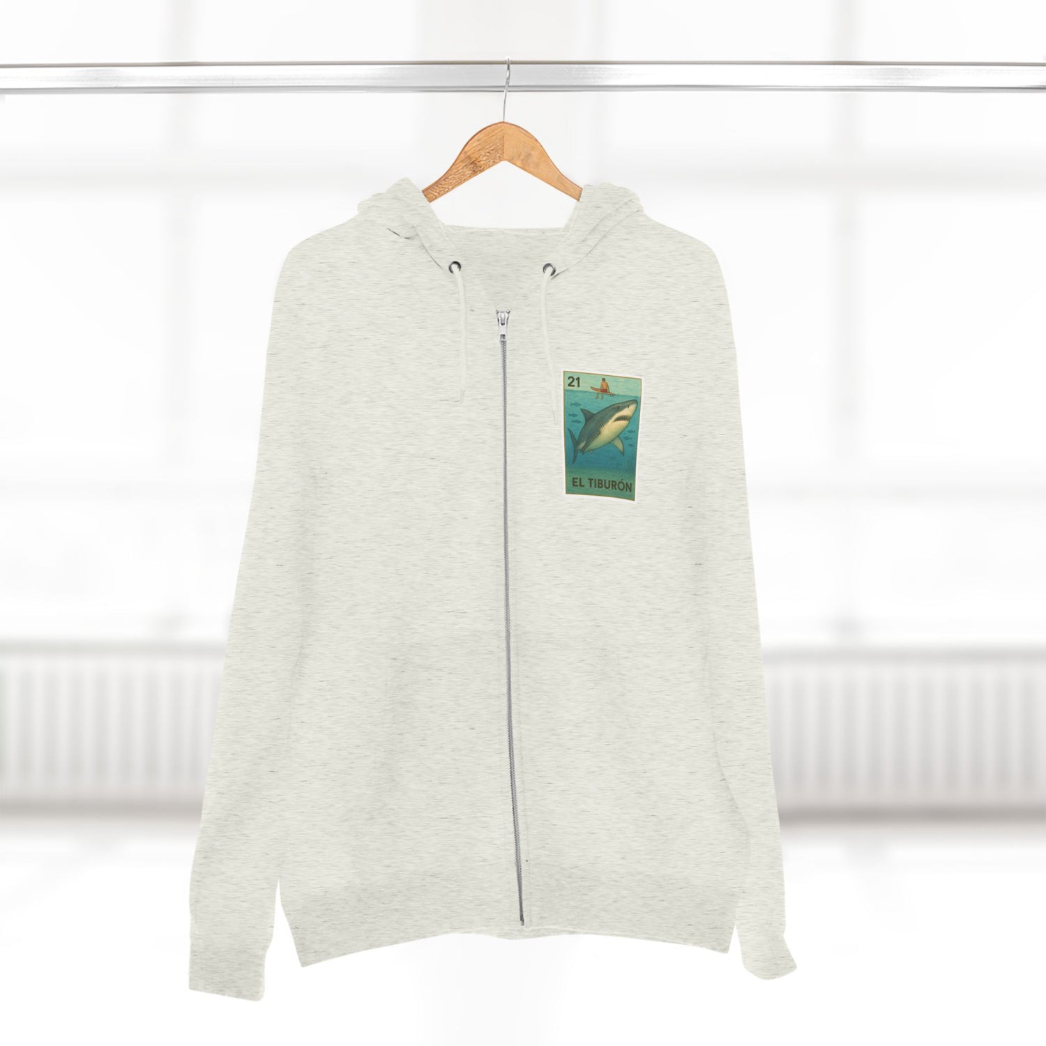 Shark Lotería Zip Hoodie