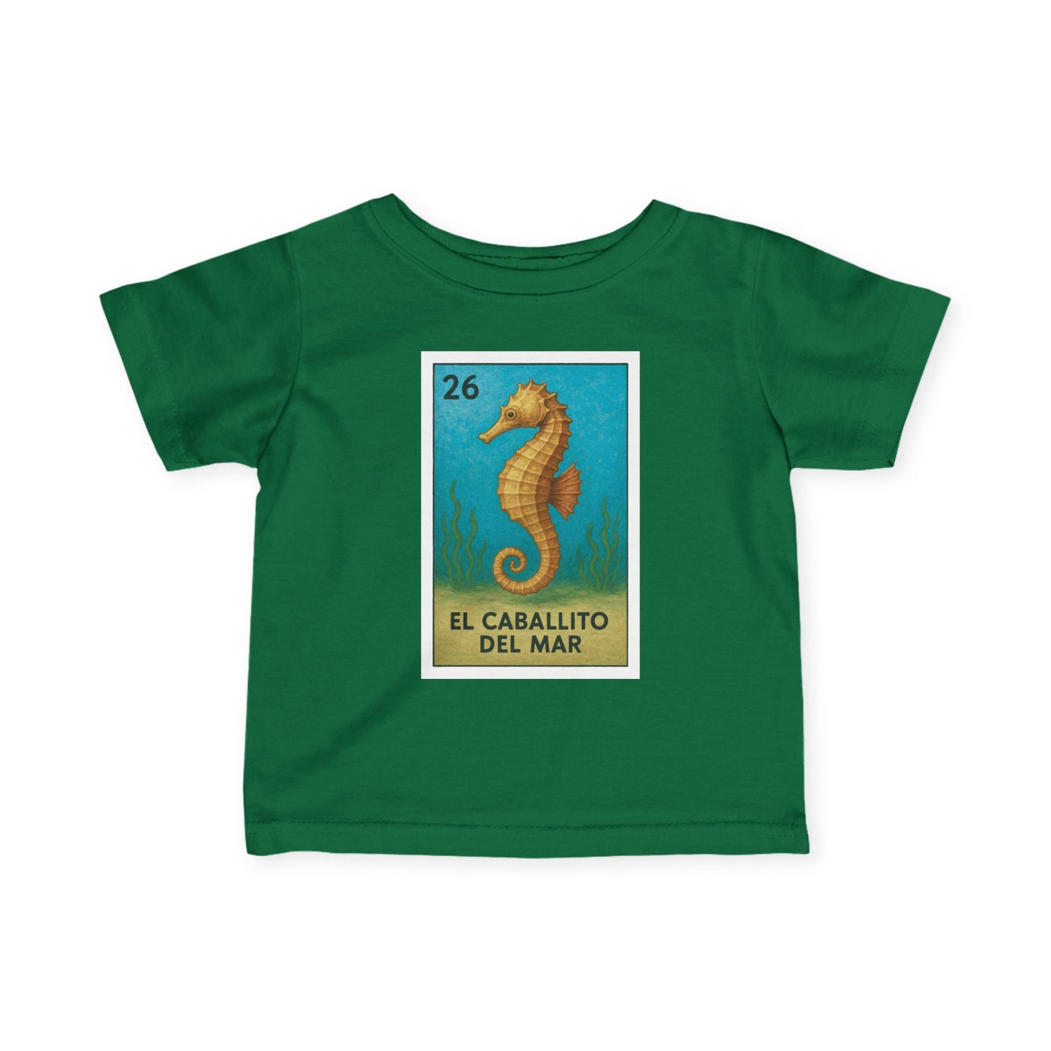 Seahorse Lotería infant cotton t-shirt image 9