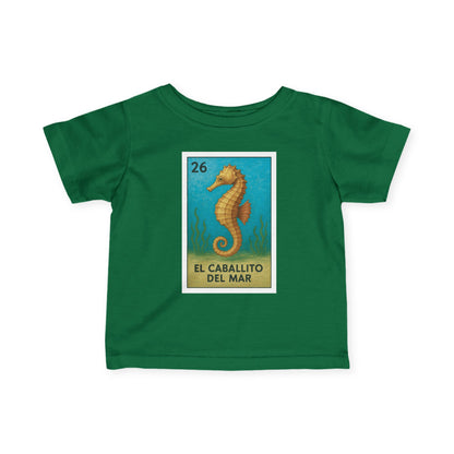 Seahorse Lotería infant cotton t-shirt image 9