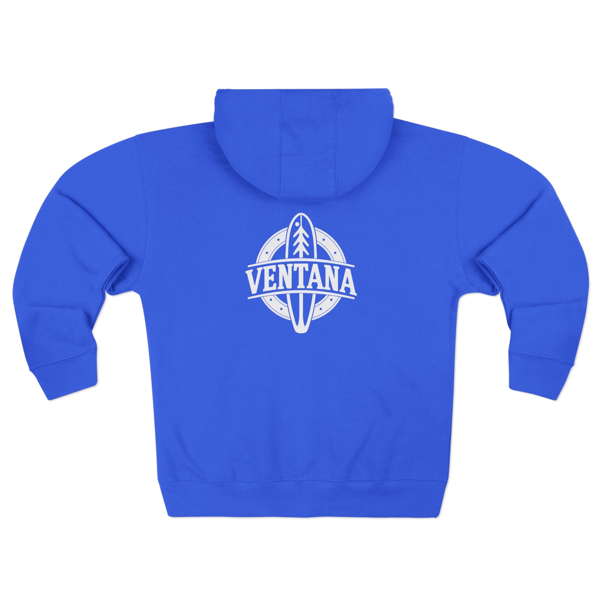 Ventana Treefish Logo Unisex - Zip Cotton Blend Fleece Hoodie
