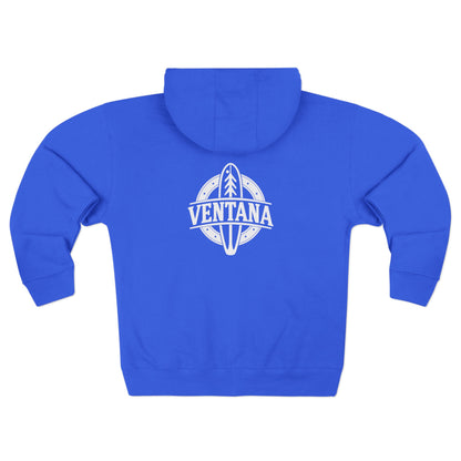 Ventana Treefish Logo Unisex - Zip Cotton Blend Fleece Hoodie