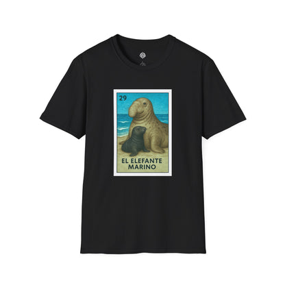 Elephant Seal Lotería cotton t-shirt image 4