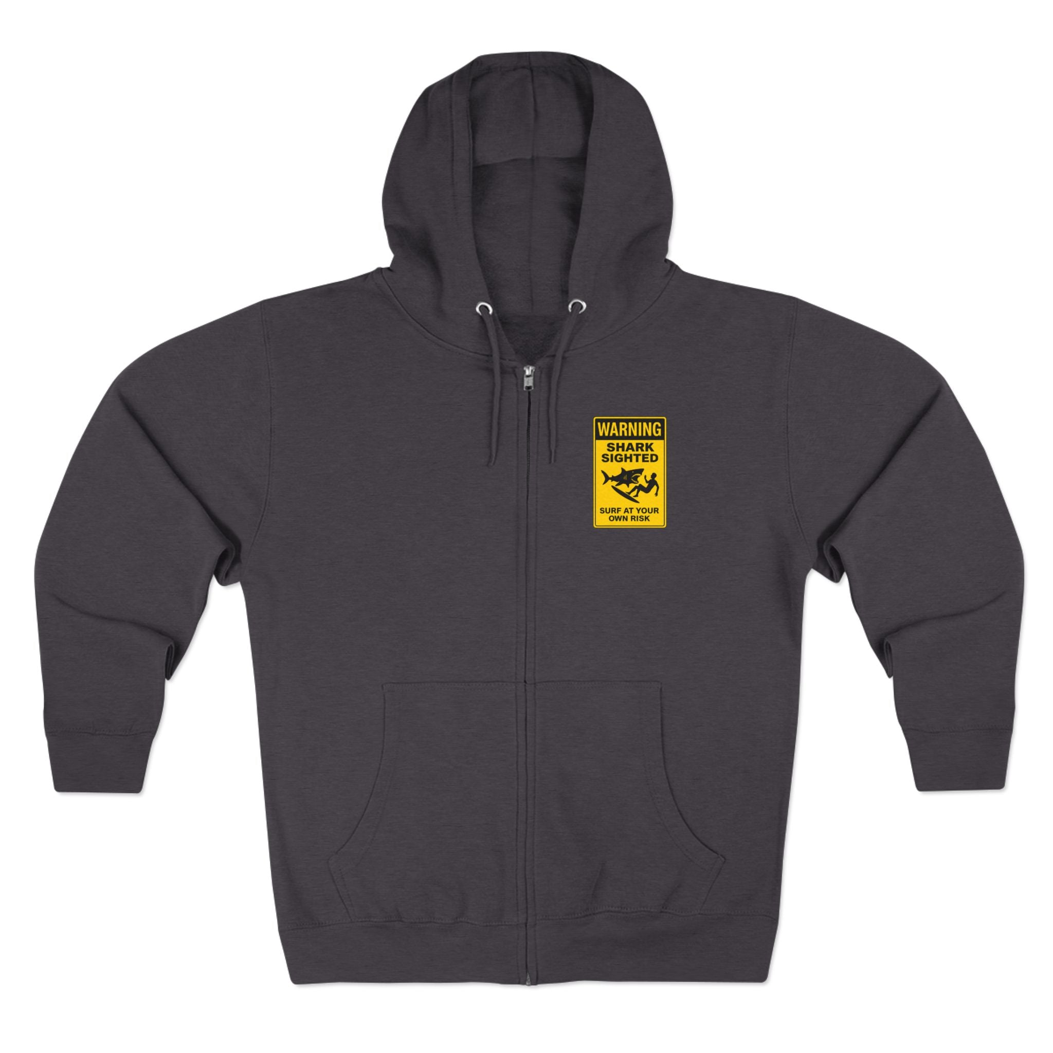 Shark Sighted zip fleece hoodie image 4