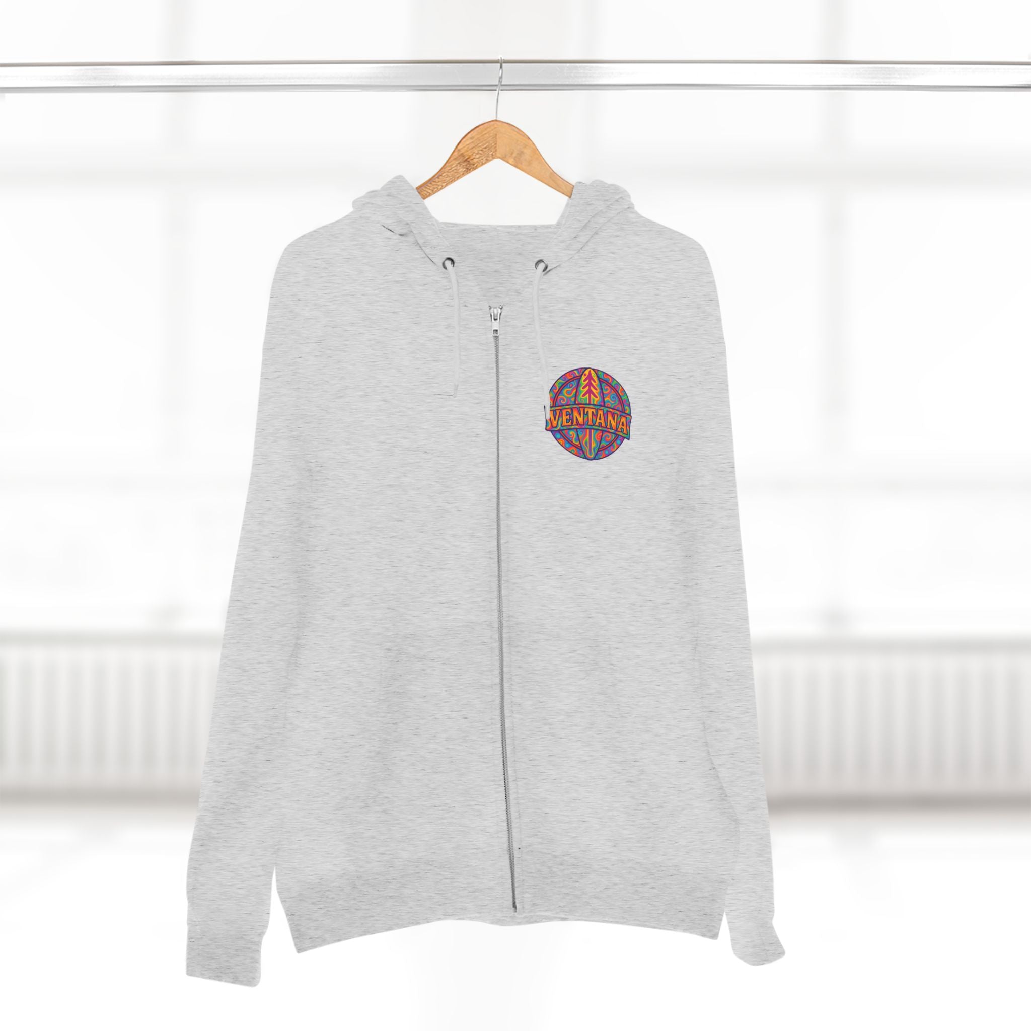 Ventana Psychedelic Treefish Logo zip fleece hoodie image 9