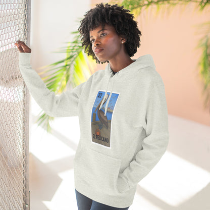 Pelican Lotería Fleece Hoodie (El Pelícano)