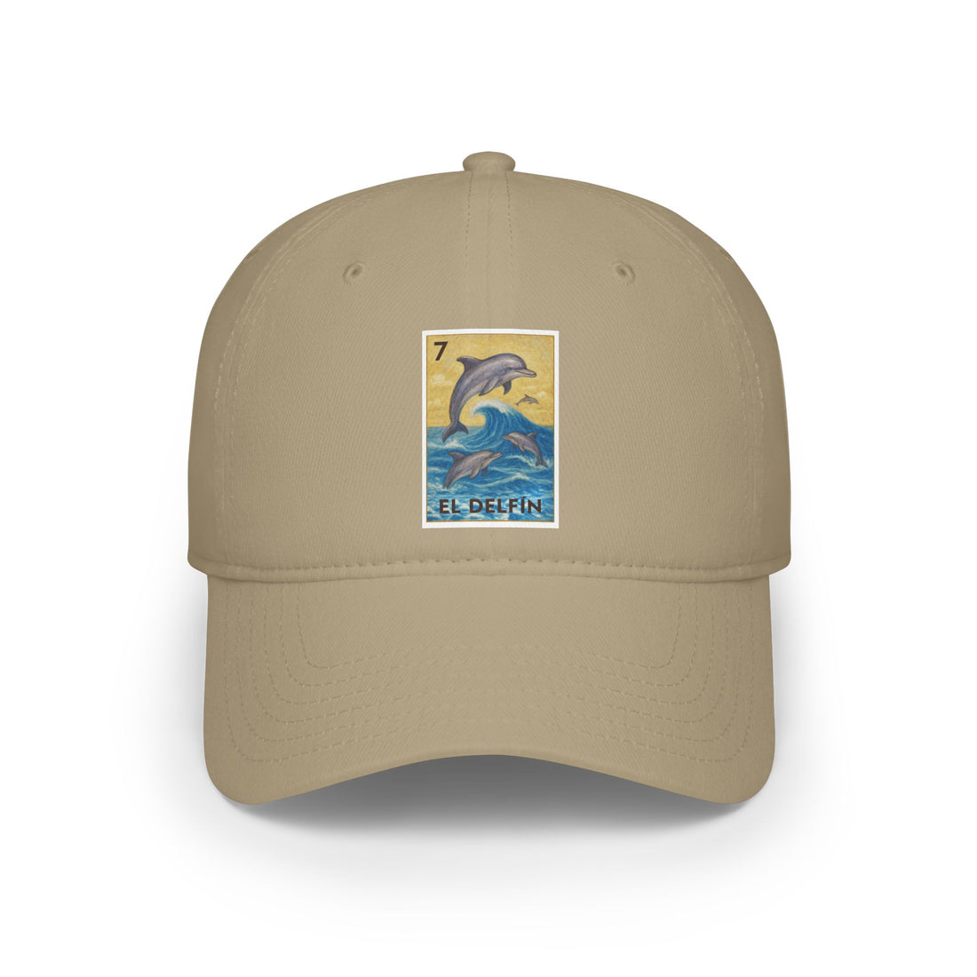 Dolphin Lotería Unisex - 100% Cotton Baseball Cap (El Delfín)
