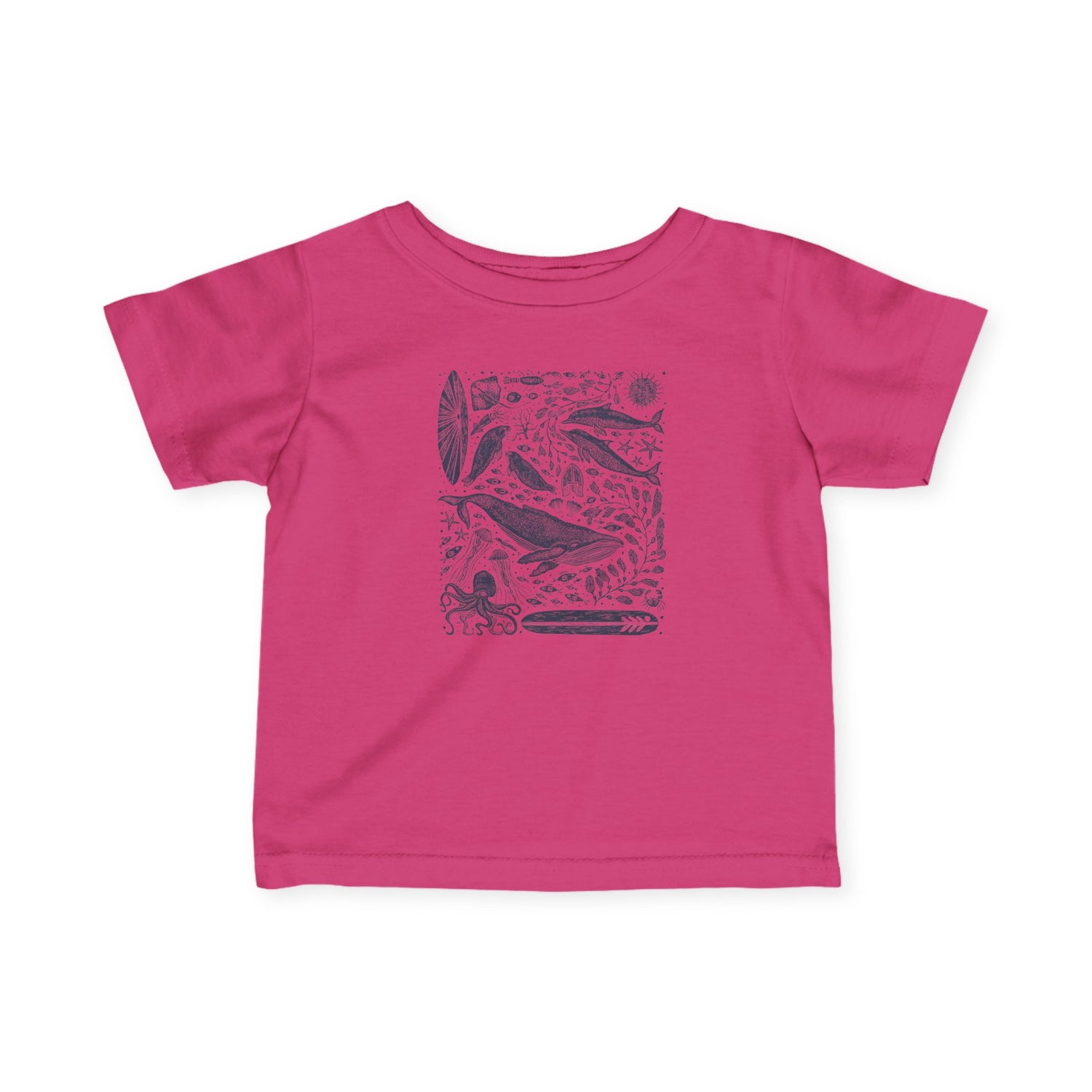 Ventana Marine Life by Lili Arnold infant cotton t-shirt image 16