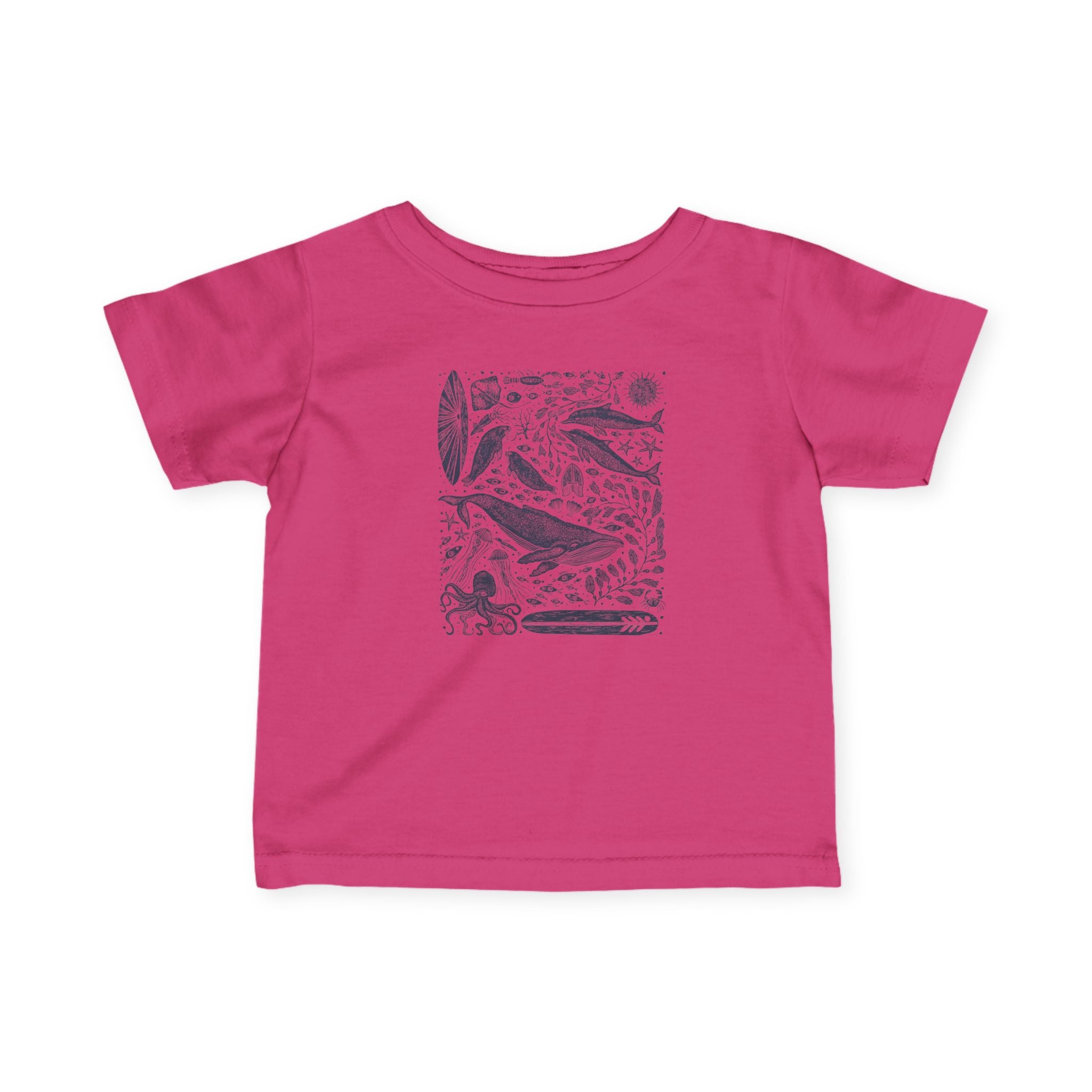 Ventana Marine Life by Lili Arnold infant cotton t-shirt image 16