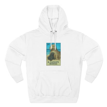 Elephant Seal Lotería fleece hoodie image 5