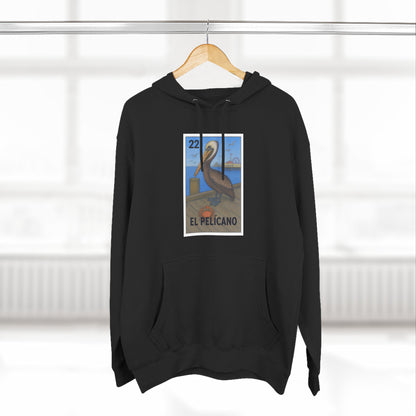 Pelican Lotería Fleece Hoodie (El Pelícano)