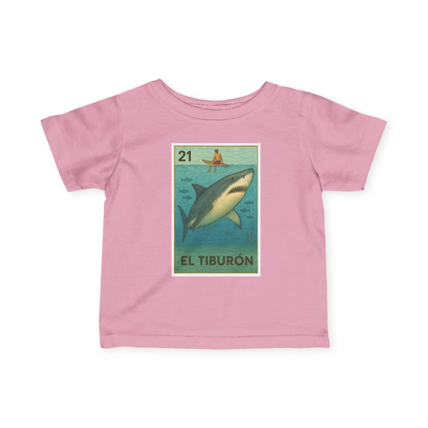 Shark Lotería infant cotton t-shirt image 2