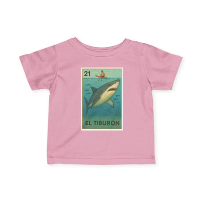 Shark Lotería infant cotton t-shirt image 2