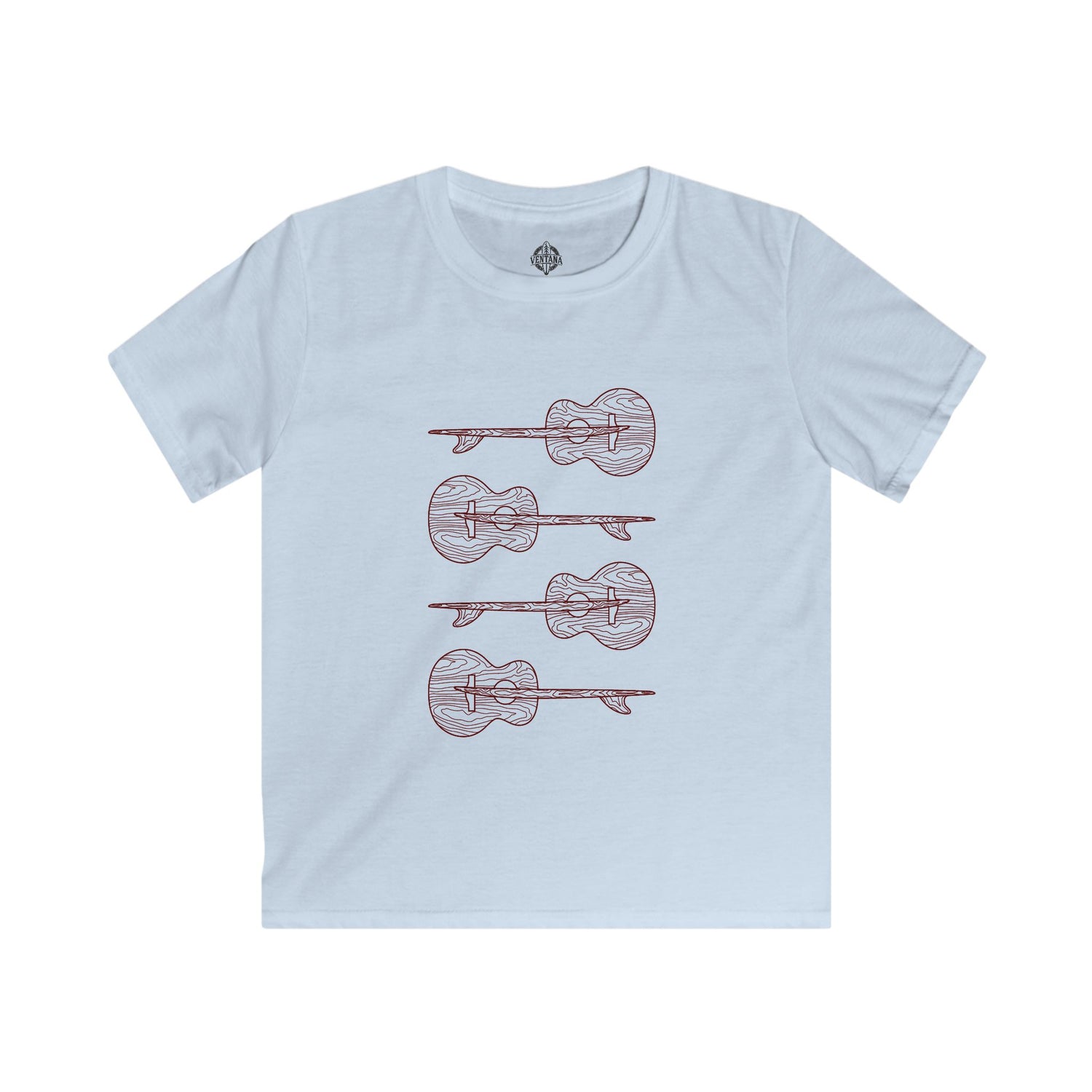 Ventana Santa Cruz Guitar Collab cotton t-shirt image 2