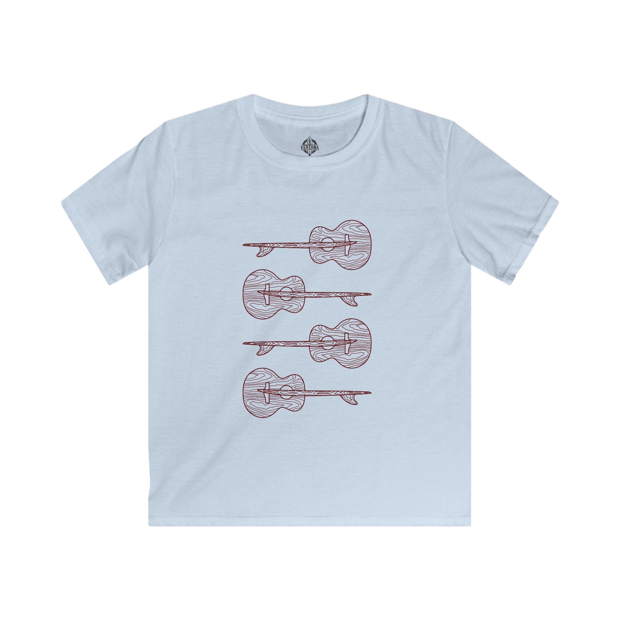 Ventana Santa Cruz Guitar Collab cotton t-shirt image 2