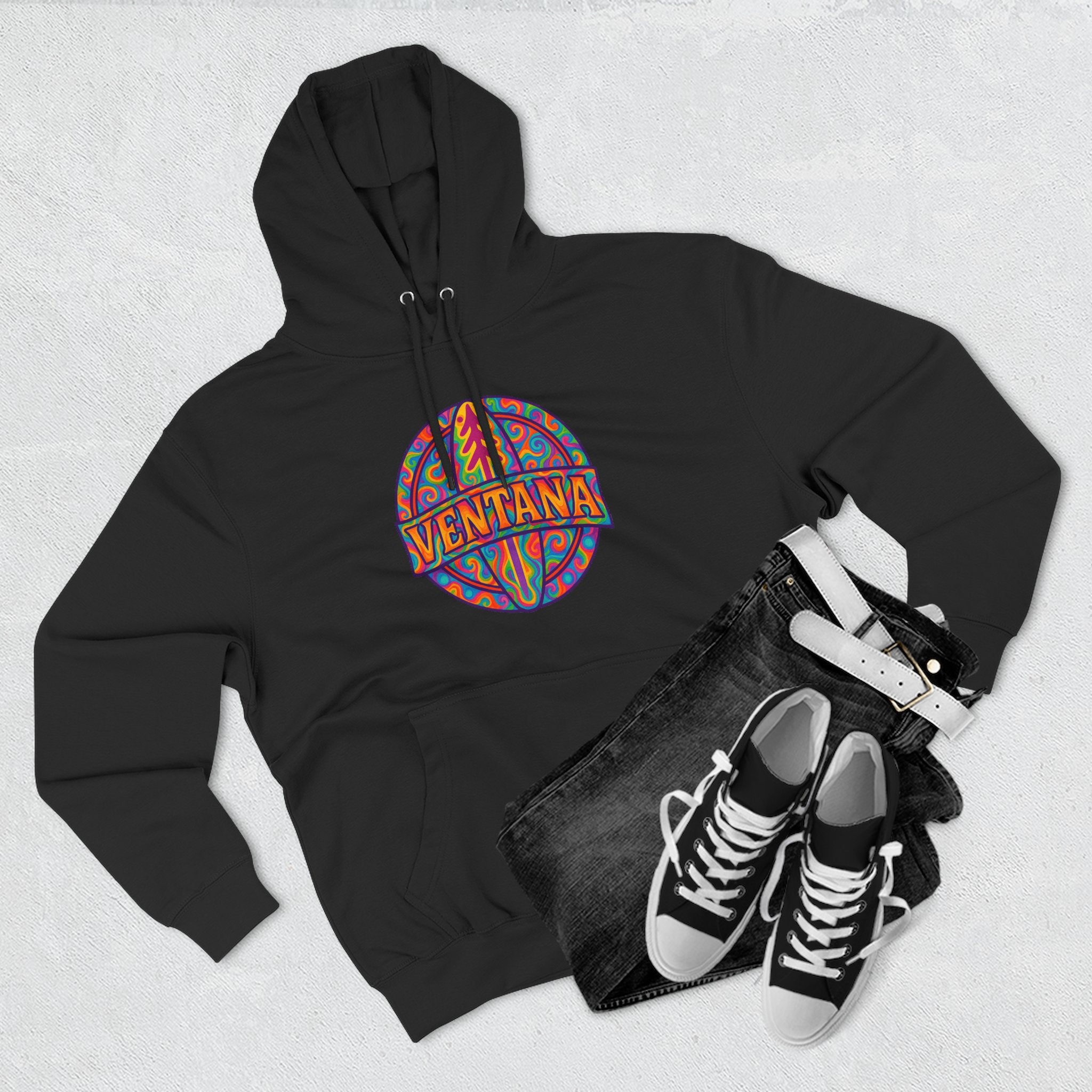 Ventana Psychedelic Treefish Logo Fleece Hoodie