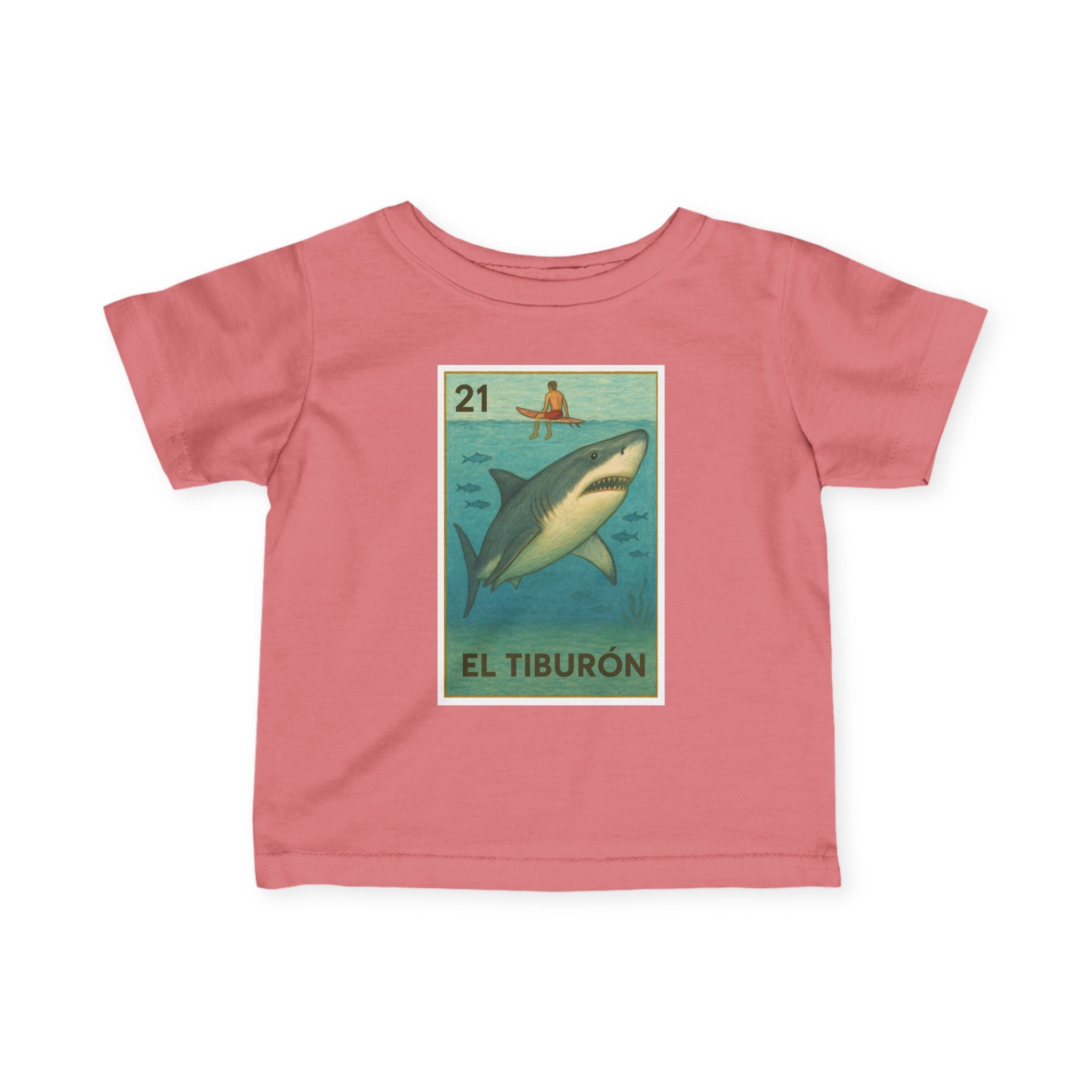 Shark Lotería infant cotton t-shirt image 17