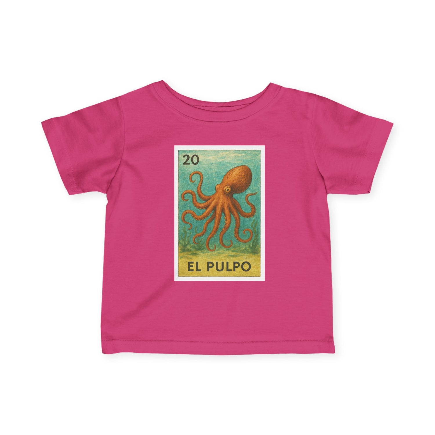 Octopus Lotería - Infant 100% Cotton T-Shirt (El Pulpo)