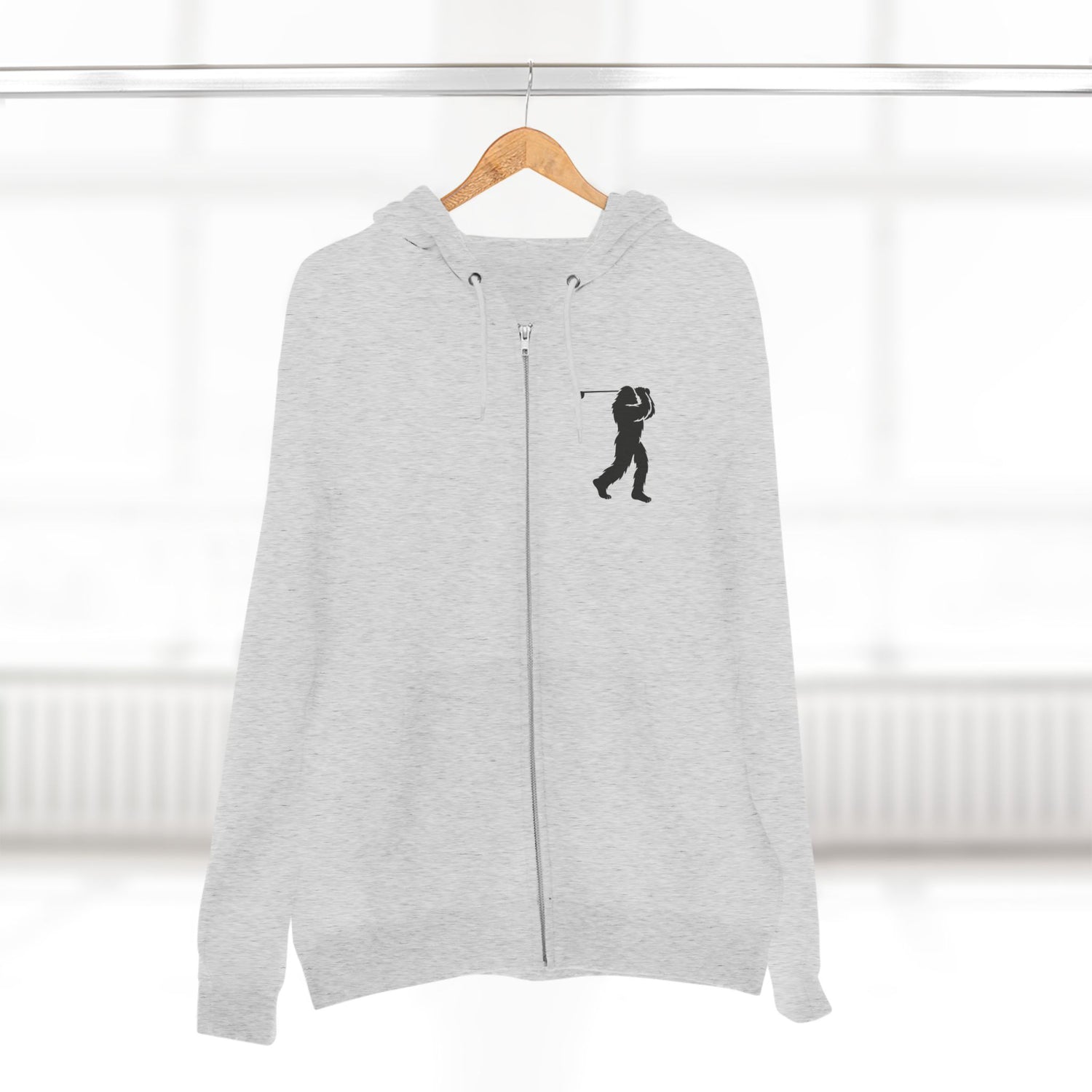 Ventana Golfsquatch Unisex - Zip Cotton Blend Fleece Hoodie