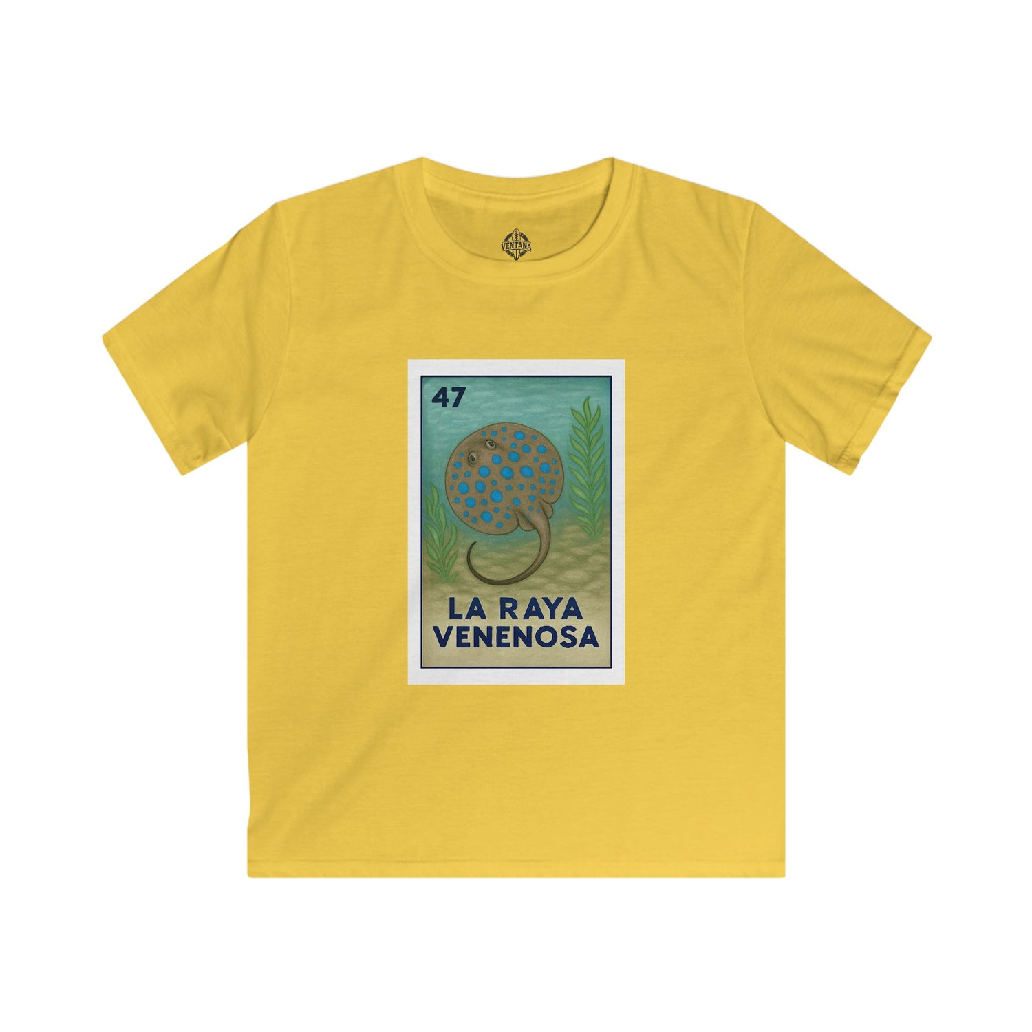 Stingray Lotería kids soft style t-shirt image 7